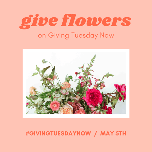 give flowers for #givingtuesdaynow