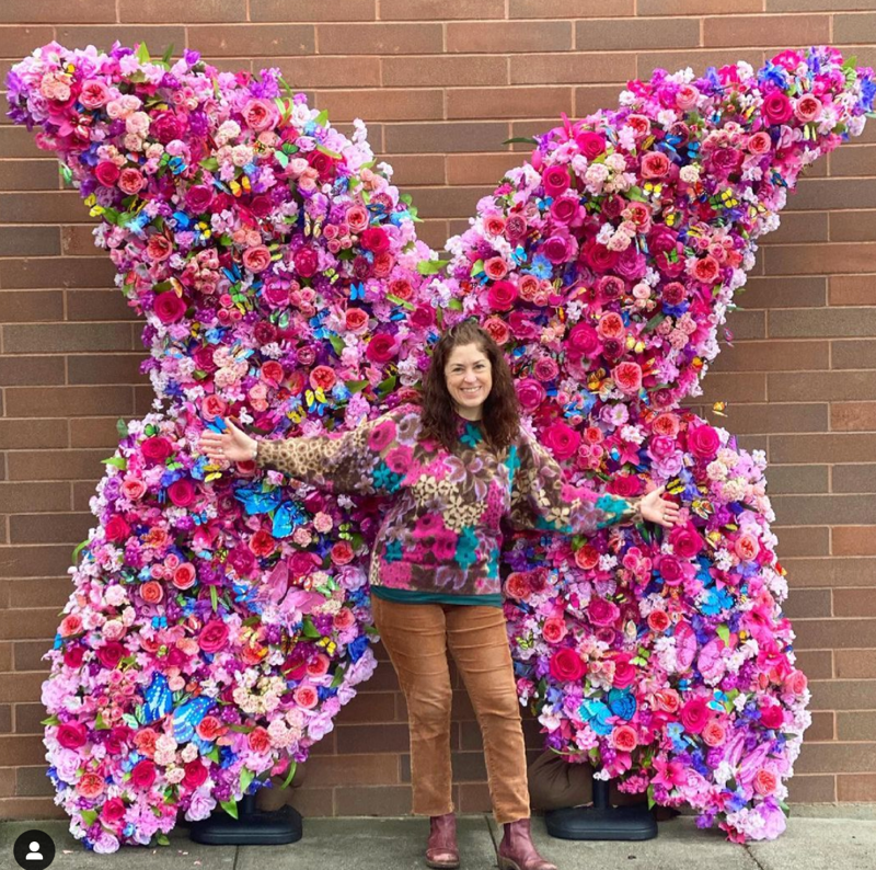 SF Floral Butterfly Installation