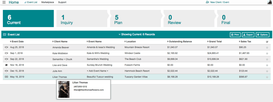 Florist Software Comparison Details