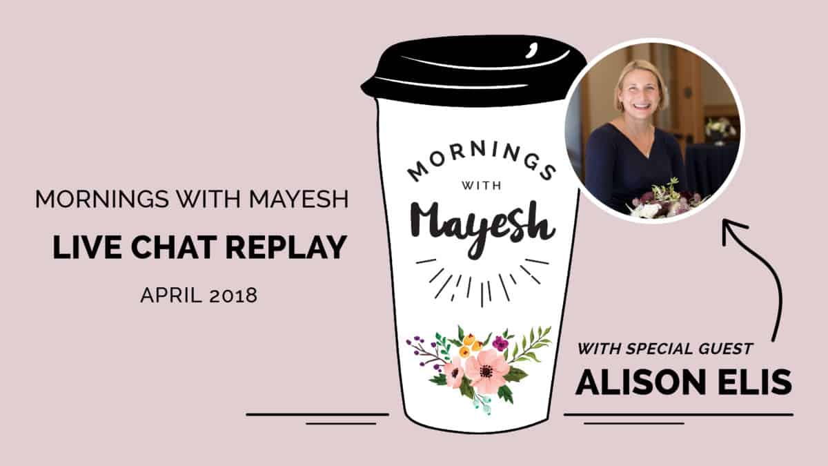 Mornings with Mayesh: April 2018