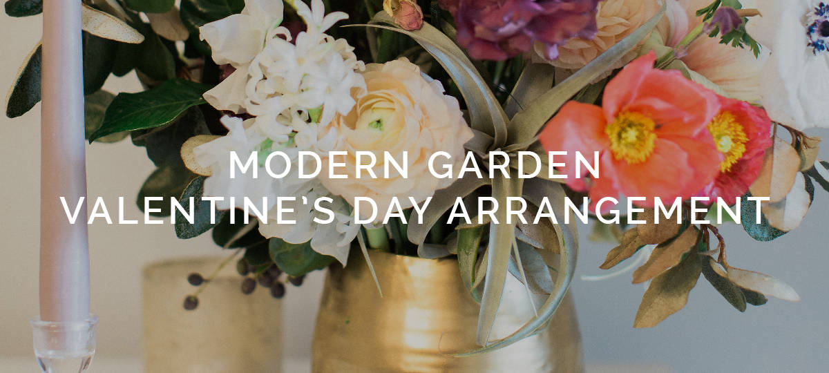 Mayesh Design Star: Modern Garden Valentine's Arrangement 