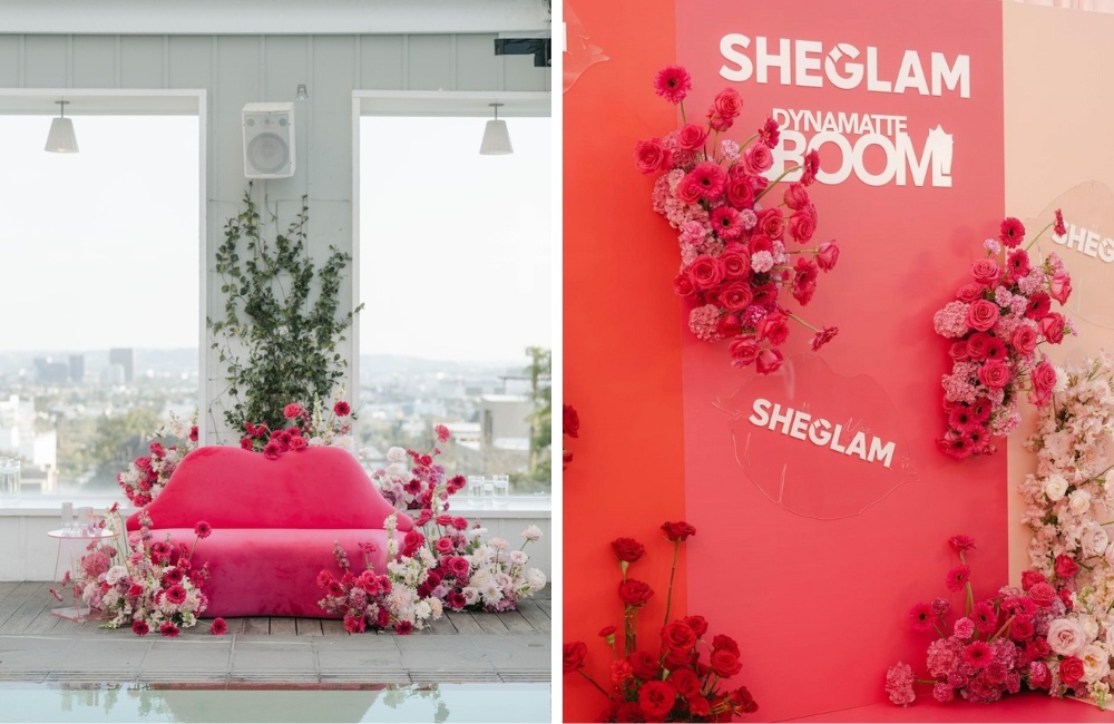 Mayesh Design Star Everbloom Floral Design Brand Activation SheGlam