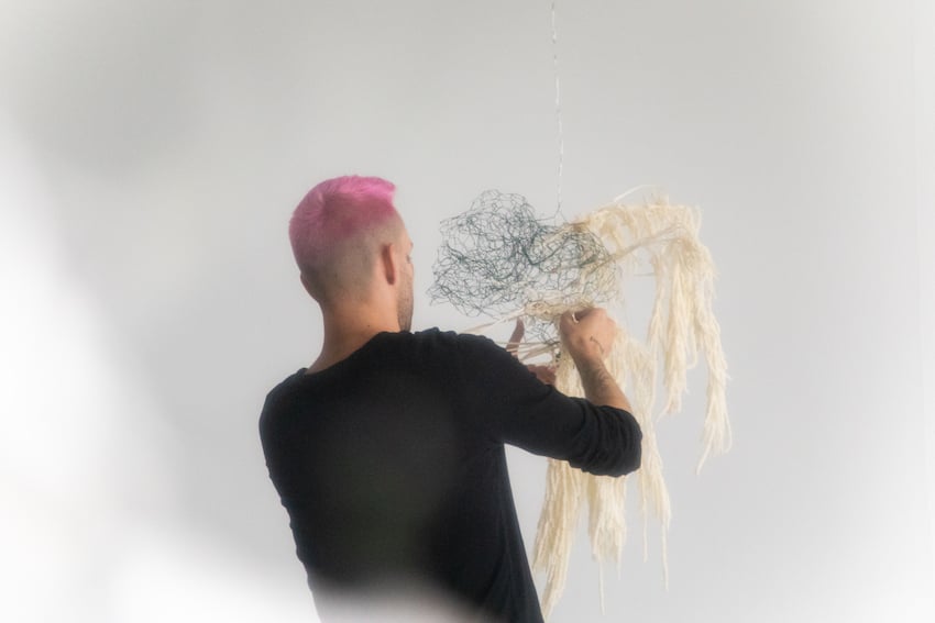 Mayesh Design Star Video Anthony Maslo Dried Hanging Installation
