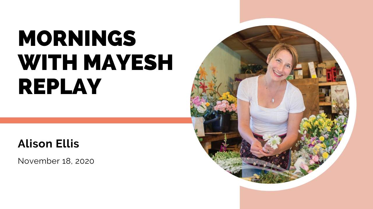Mornings with Mayesh: Alison Ellis' New Book