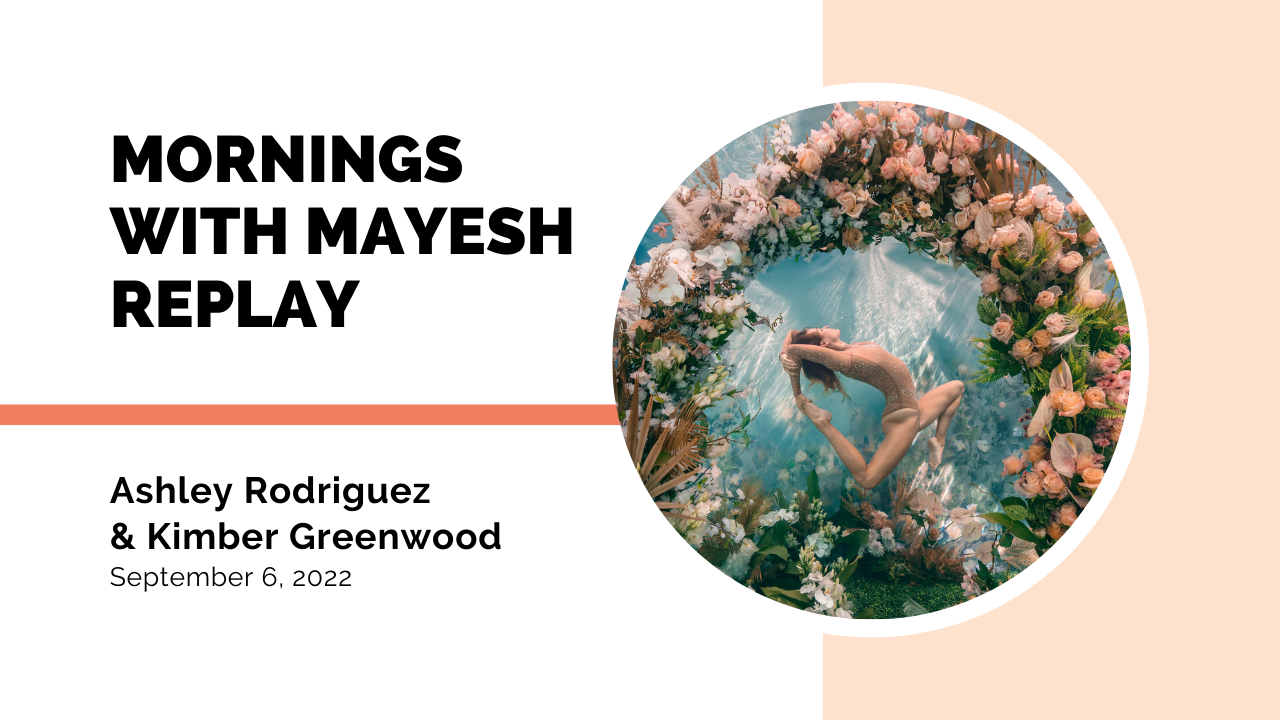 Mornings with Mayesh: BTS of the Underwater Floral Install